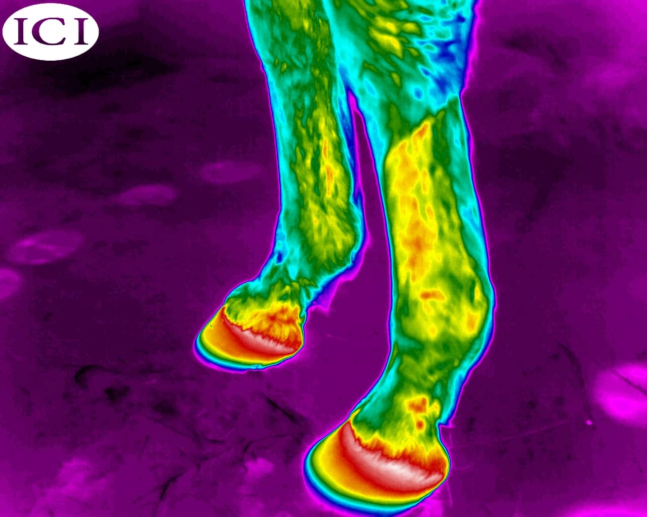 StreamZ Global Advanced magnetic Therapy Studies and trials page showing clinical trials using streamz unique magnetic technology. Canada website page for canadian customers. Thermal Imgaing image of horse in EQU StreamZ and Veredus Magnetic bands