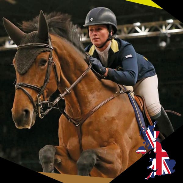 nicole pavitt equ streamz magnetic horse bands fo showjumping