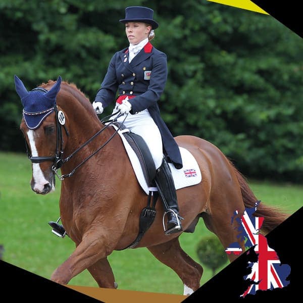 Sophie Wells MBE EQU StreamZ Magnetic Horse Fetlock Hock bands for joint care and wellbeing in horse. Unique magnetic technology which supports horses in dressage, showjumping, barrel racing, rodeo, eventing and more. Endorsed by leading professionals.  