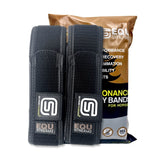 EQU Streamz fetlock bands image of pair of magnetic therapy bands for horses pain relief and recovery. Out now in USA and suitable for barrel racing showjumping eventing dressage rodeo and more. 